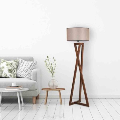 Подна ламба Wooden Floor Lamp