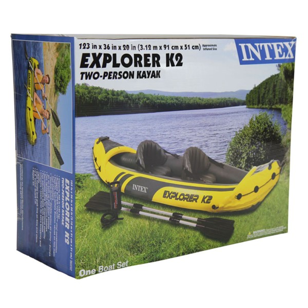 INTEX 68307 Explorer K2 312 x 91 x 51 cm кајак DEK000382128